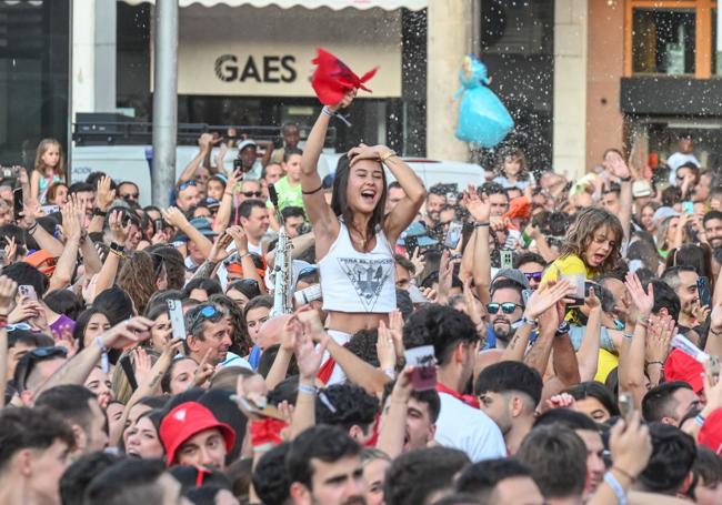 La Plaza Mayor en el inicio de los Sampedros 2025