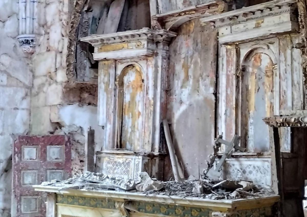 Imagen secundaria 1 - Estado actual de la iglesia dedicada a San Juan Evangelista.