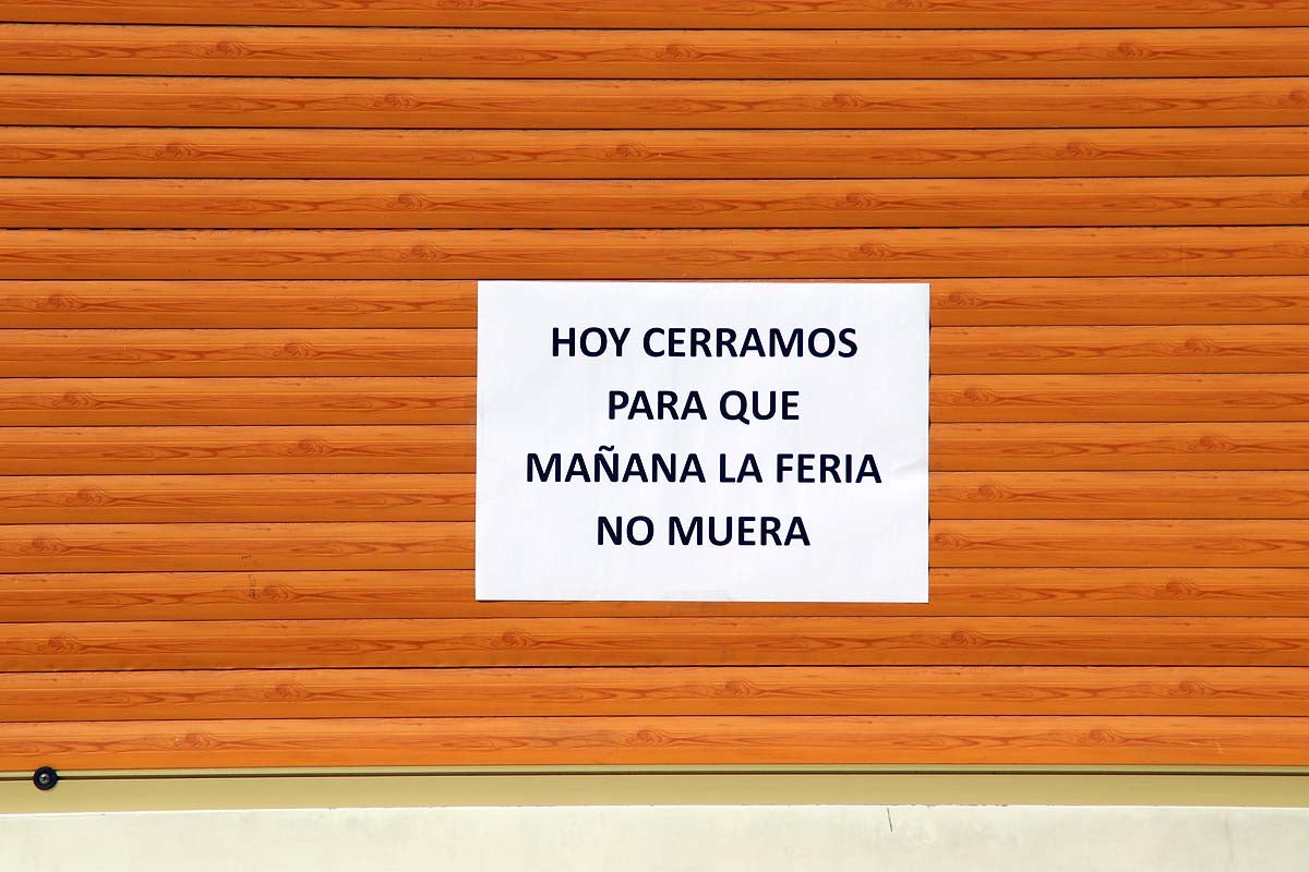 Así ha sido el cierre de protesta de la feria de atracciones de los Sampedros de Burgos