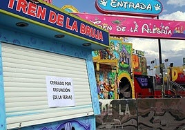 Las atracciones de la feria de San Pedro y San Pablo permanecen cerradas en señal de protesta