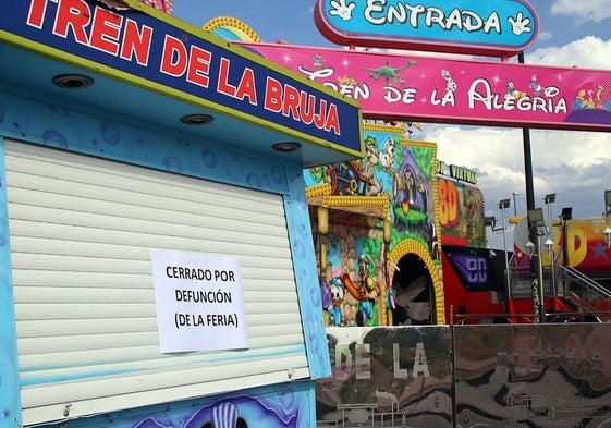 Las atracciones de la feria de San Pedro y San Pablo permanecen cerradas en señal de protesta