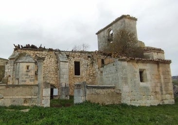La iglesia de un pueblo de Burgos que ha sufrido un derrumbe: «Está al borde del colapso»