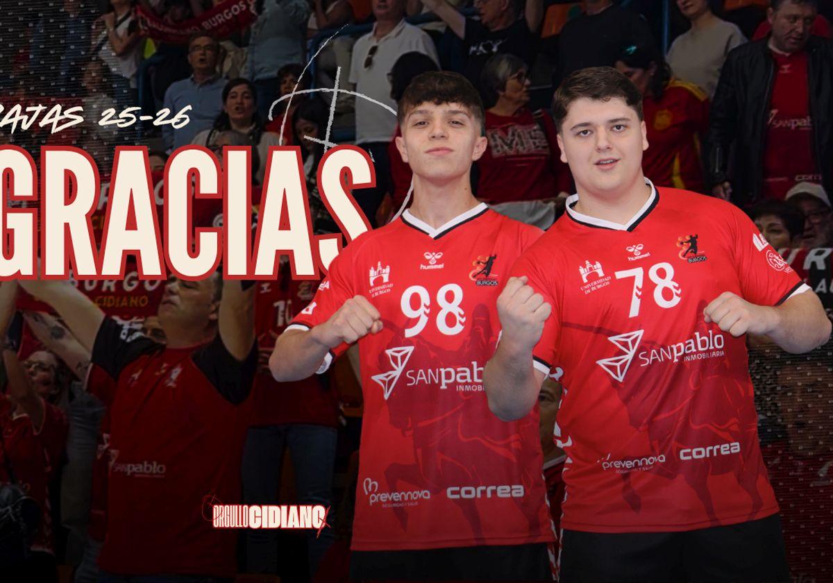 Jesús Lesmes (izda.) y Alonso Maidana, bajas para la próxima temporada.