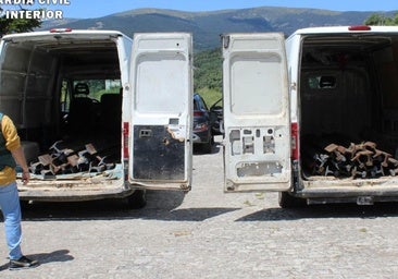 Ante el juez cuatro acusados por robar 4.000 kilogramos de vías de tren en Burgos