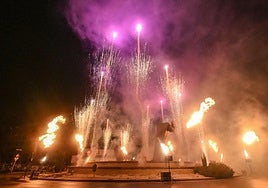Espectáculo de pirotecnia en Burgos