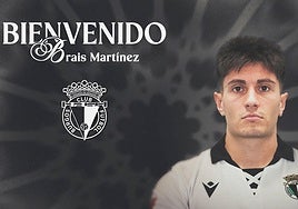 El nuevo jugador del equipo blanquinegro, Brais Martínez.
