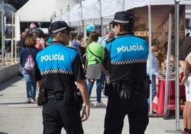 Imagen de archivo de agentes de Policía Local de Burgos.