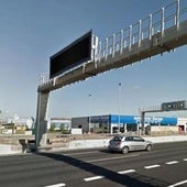 El radar fijo de la A-1 en Burgos.