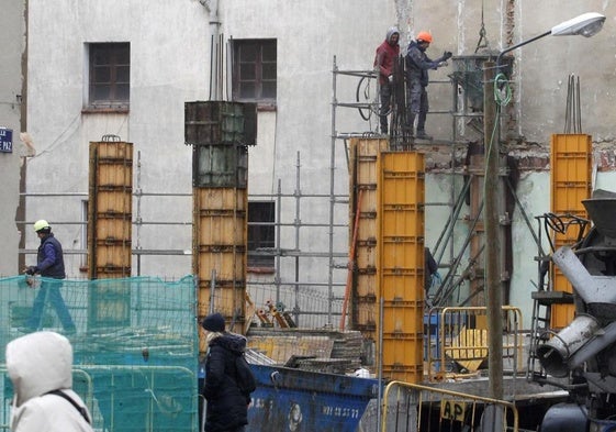 La construcción es uno de los sectores donde más extranjeros trabajan