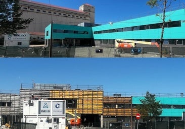 Un nuevo contratiempo en el centro de salud García Lorca obliga a retirar la fachada recién colocada