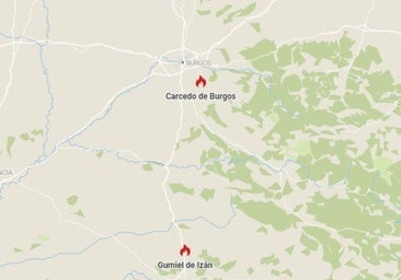 Burgos registra dos incendios en apenas una hora