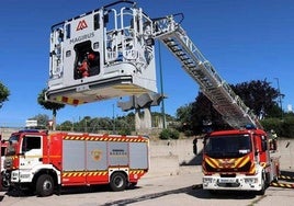 Los bomberos de Burgos han excarcelado al herido.