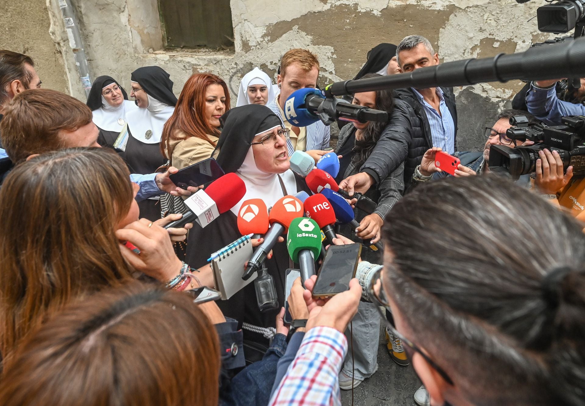 Las imágenes de las monjas cismáticas de Belorado en el día del juicio por desahucio