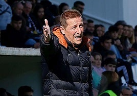 El técnico del Burgos CF, Luis Miguel Ramis.