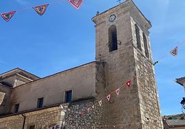 Iglesia dedicada a Santa Columba, en Adrada de Haza, Burgos.