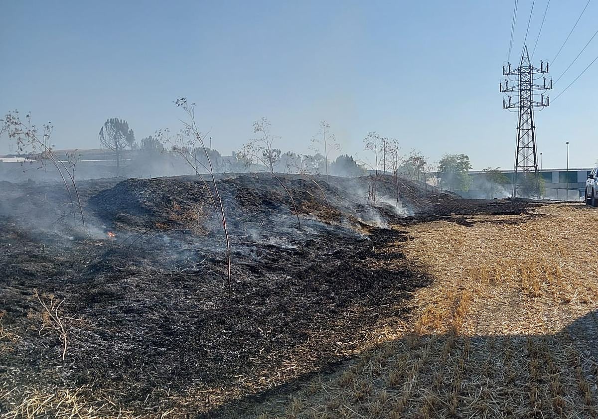 Imagen principal - Dos incendios simultáneos movilizan todos los efectivos de guardia en la ciudad de Burgos