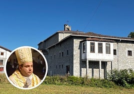 Monasterio de Orduña, ubicado en la carretera de Vitoria de la localidad vizcaína, en el círculo, el obispo Rodrigo Henrique Ribeiro da Silva.