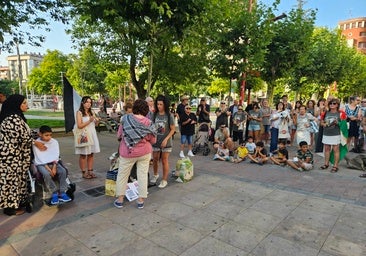 Miranda de Ebro protesta contra el hambre en Gaza