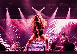 Zahara durante su actuación en Sonorama.