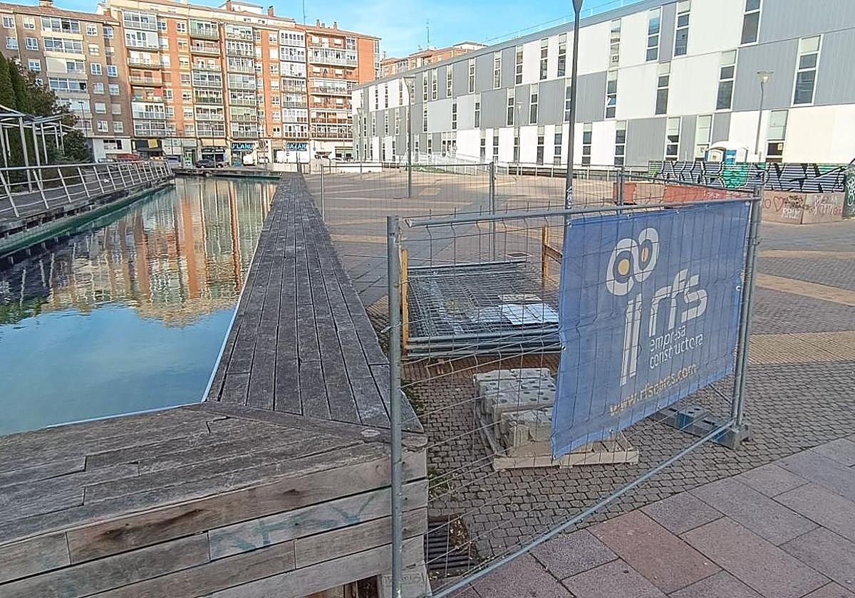 El parque Félix Rodríguez de la Fuente durante las obras.