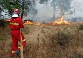 Imagen de archivo de un incendio forestal.