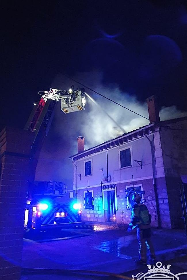 Actuación de los Bomberos de Burgos en Villímar.