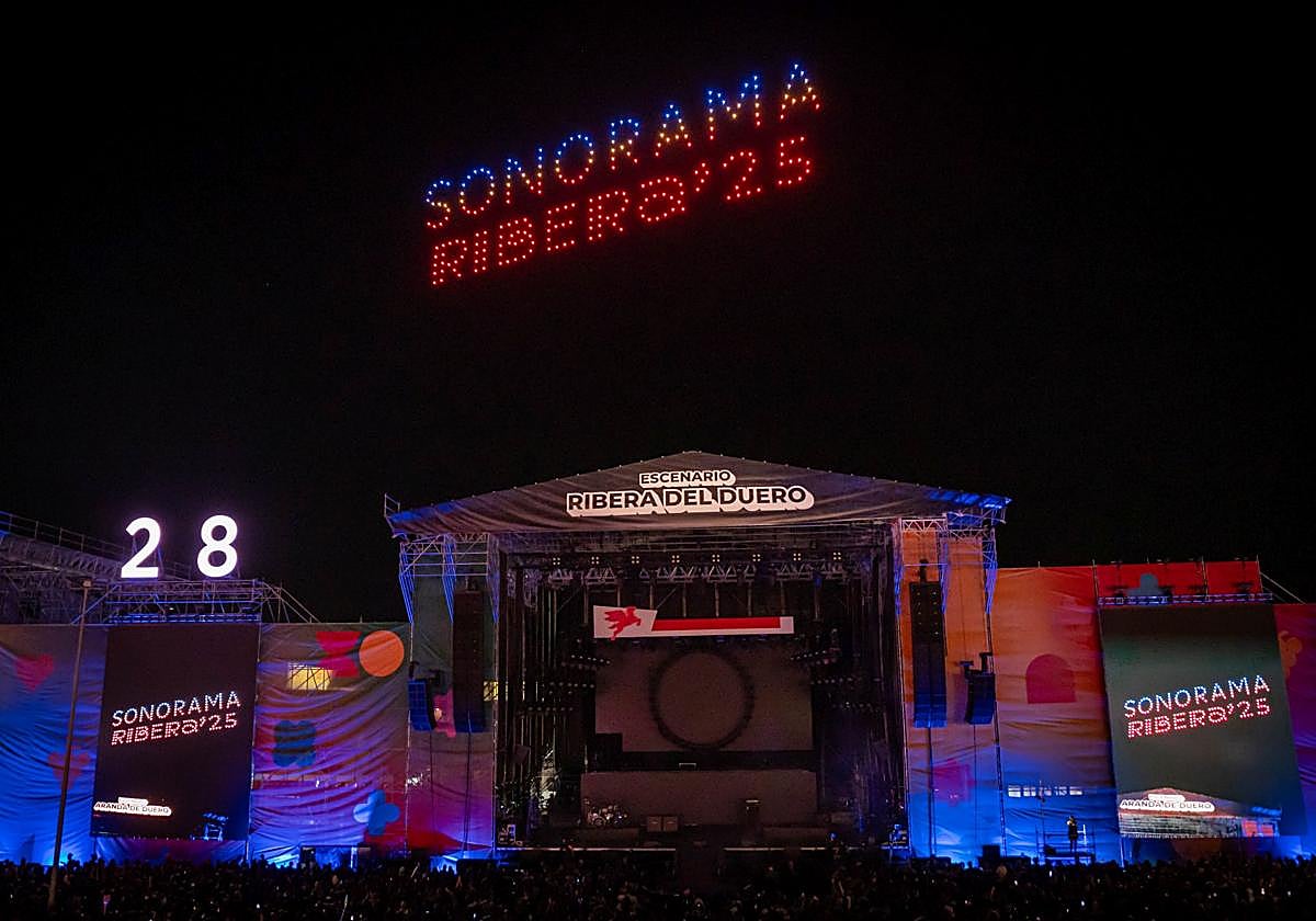 La vigésimo octava edición del Sonorama Ribera llegó a su fin con un show de drones.