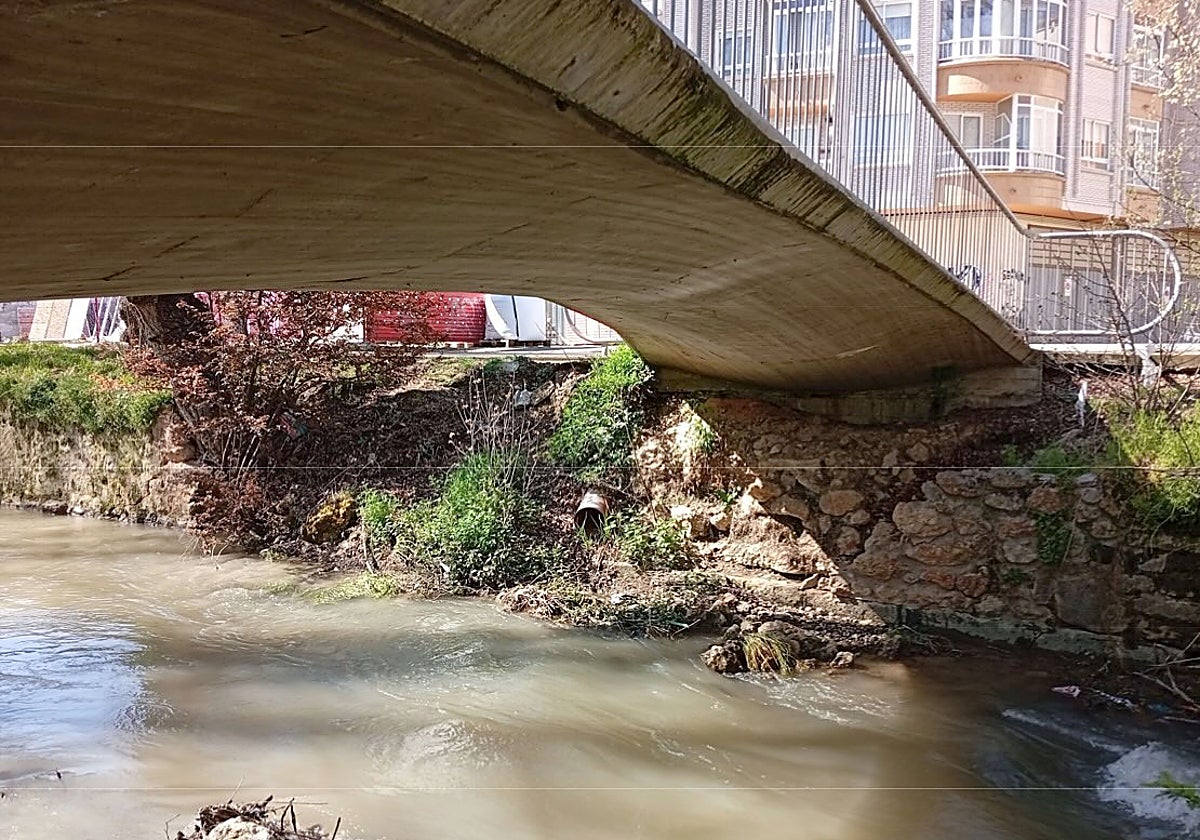 Una parte del cauce que se reparará.