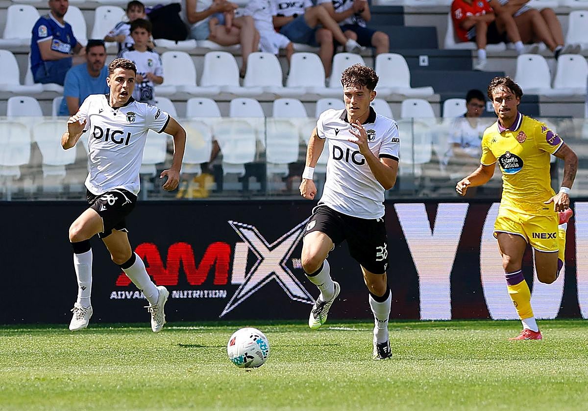 Imagen del último encuentro de pretemporada del Burgos frente al Real Valladolid en El Plantío.