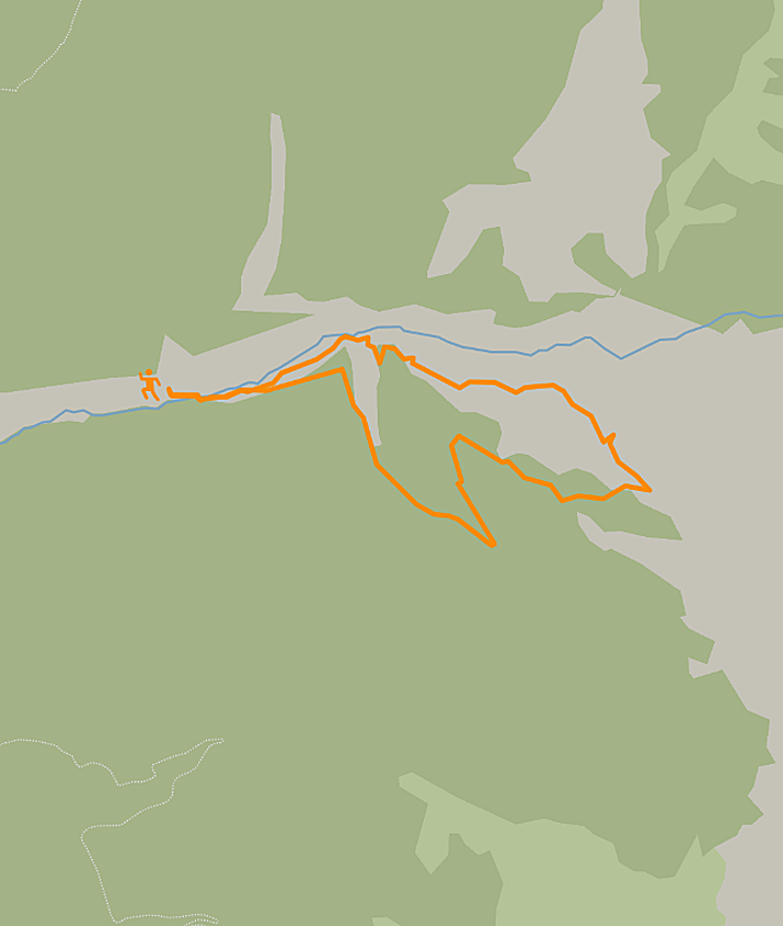 Imagen secundaria 2 - Imágenes de las cascadas e intinerario de la ruta.