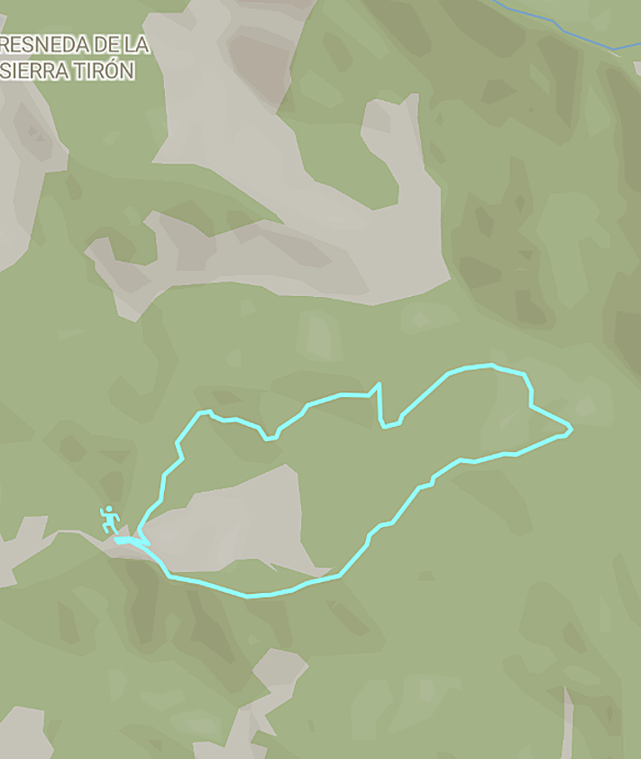 Imagen secundaria 2 - Imágen de la ruta y de Pradoluengo, junto con el recorrido de la misma.