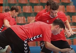Imagen de un entrenamiento de pretemporada del UBU San Pablo.