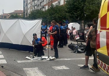Herido grave un motorista en un accidente en pleno casco urbano de Burgos