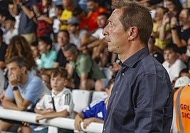 Luis Miguel Ramis, entrenador del Burgos CF.