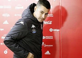 Imagen de archivo del Fran Justo, entrenador del Mirandéz, que no ha estado en el banquillo al estar sancionado.