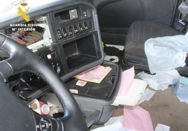 Dos detenidos por robar un camión y un semirremolque con alcohol en Burgos