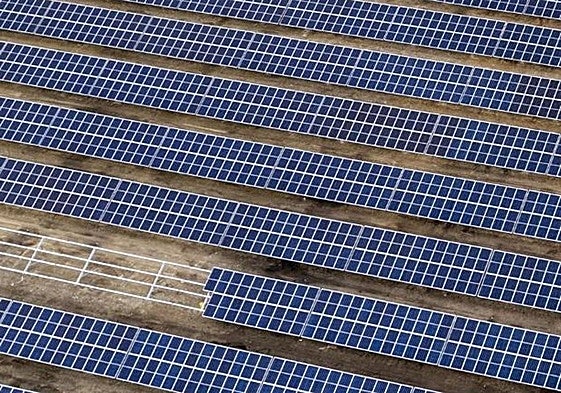 Planta solar fotovoltaica.