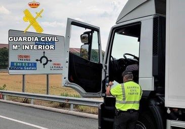 A disposición judicial en Burgos por conducir camiones sin carnet durante año y medio