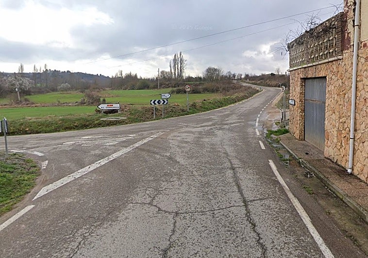 Carretera entre Poza de la Sal y Salas de Bueba.