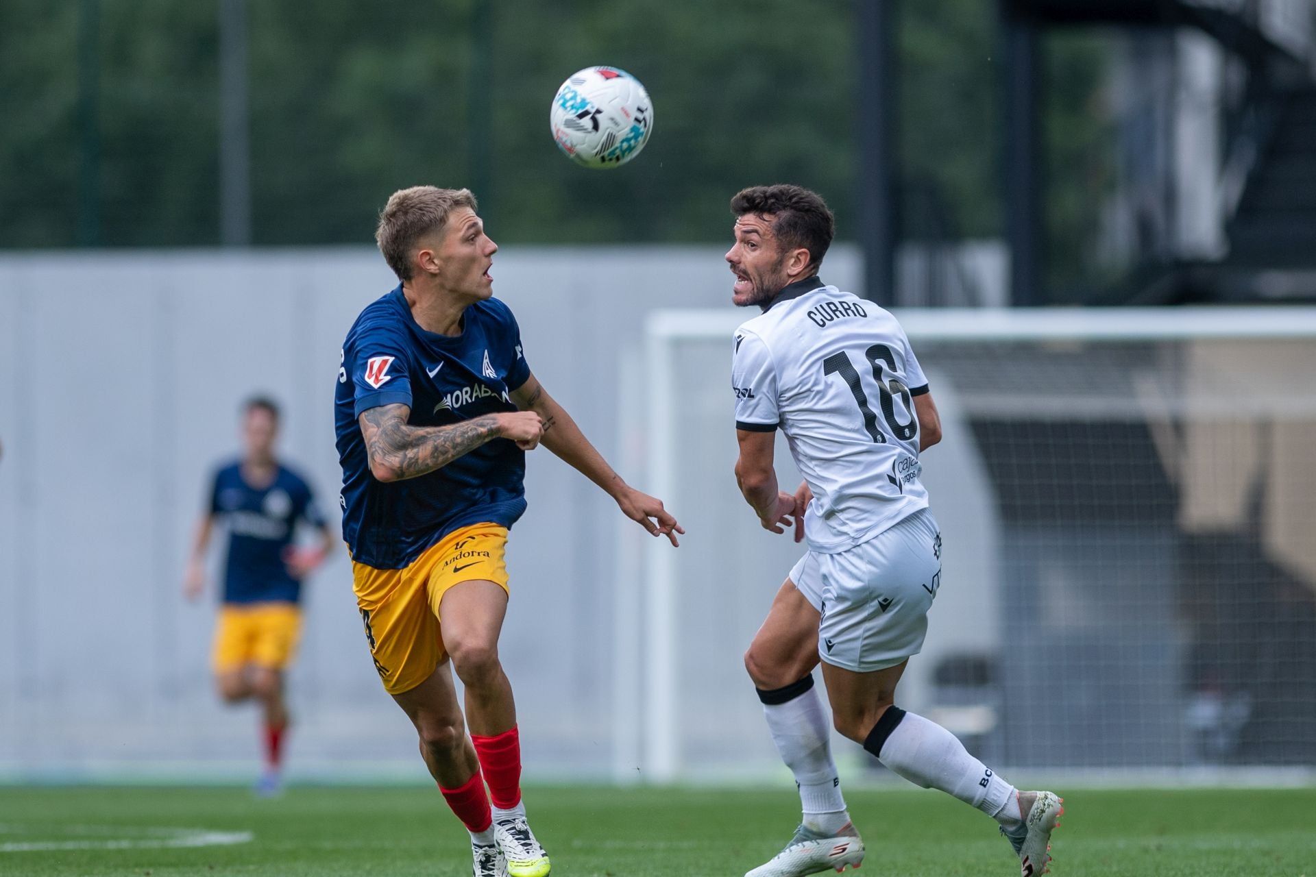 El partido del Burgos CF en Andorra, en imágenes