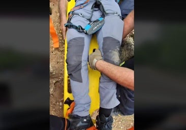 Rescatan a un hombre de 67 años en un paraje de difícil acceso en Burgos