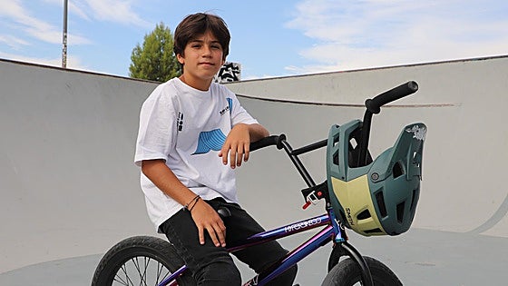El campeón de BMX de Burgos con 12 años: «Ganar te da más ganas de seguir practicando»