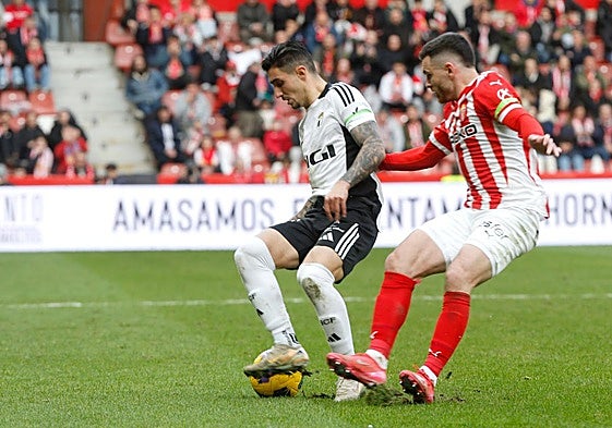 Imagen de archivo de un partido del Burgos CF en El Molinón.