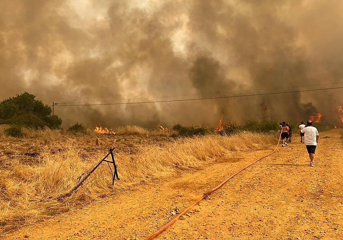 Imagen de archivo de un incendio.