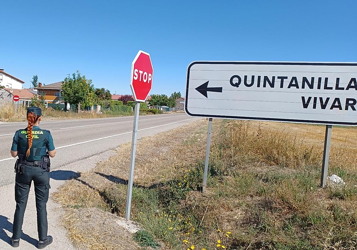 Imagen de archivo de la entrada a Quintanilla Vivar.