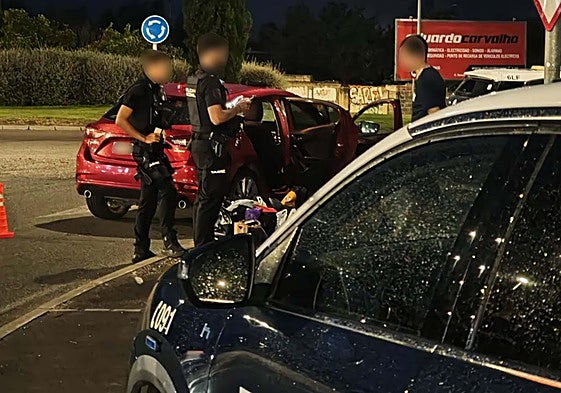 Imagen del dispositivo de seguridad en Miranda de Ebro