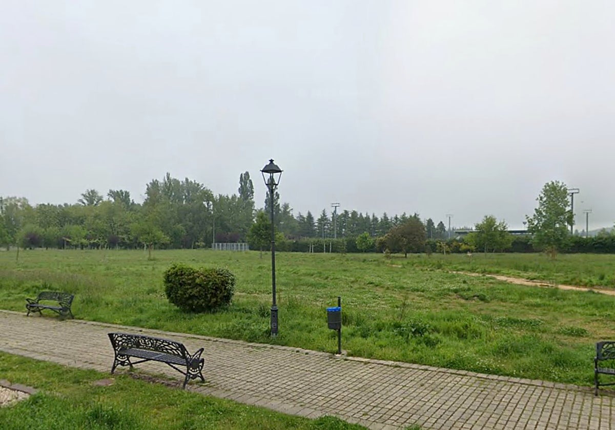 Parque que se va a mejorar en Villarcayo.