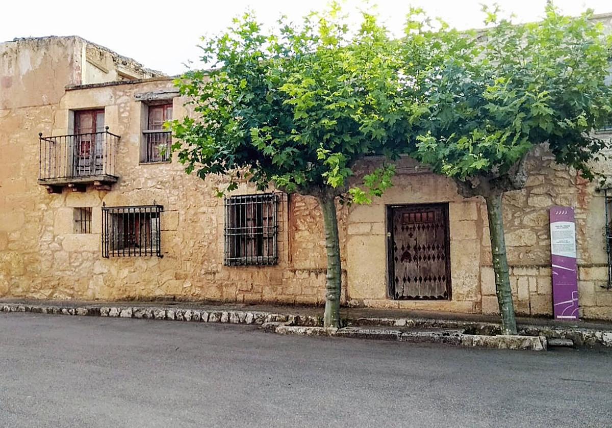 Estado actual de la casa-estudio de Vela Zanetti en Milagros, Burgos.