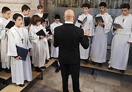 Imagen de archivo de los Pueri Cantores de Burgos.