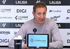 Luis Miguel Ramis al término del partido frente al Granada CF.